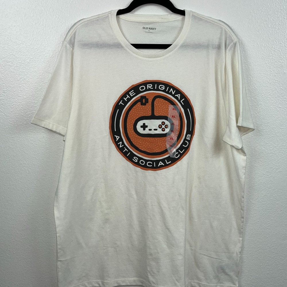 OLD NAVY "The Original Anti Social Club" Mens Graphic Tee Size XL